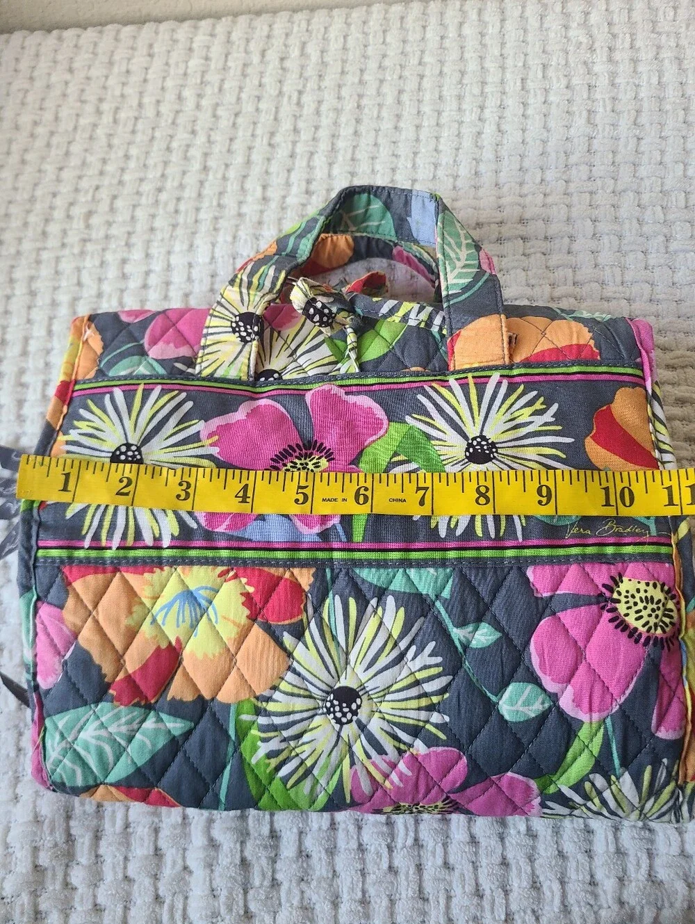 Vera Bradley Quilted Floral Cosmetic Case Travel Bag